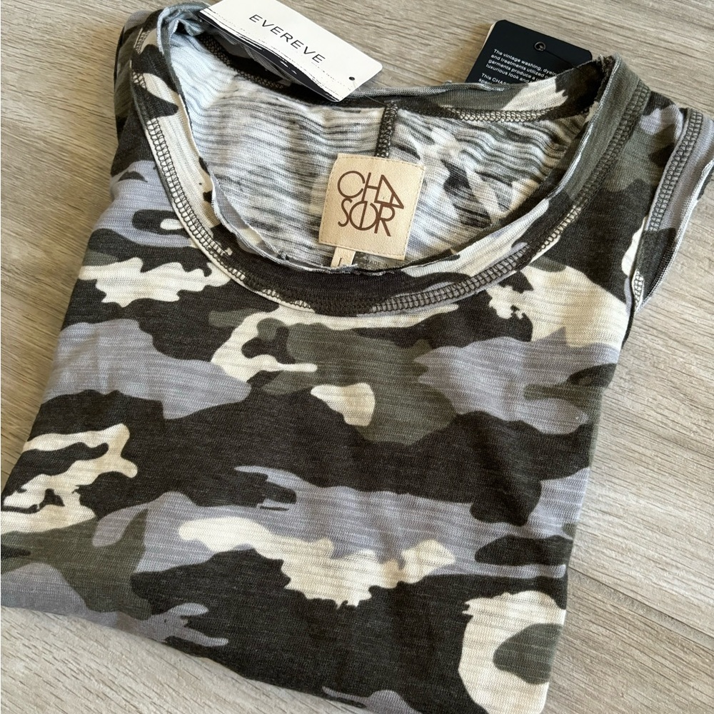 Chaser Shades Of Gray, Green & Cream Camo Tank Top New With Tags Size La… - Picture 14 of 14